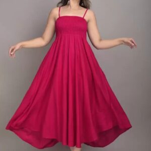 Fit and Flare Midi Length Rani Dress for Women